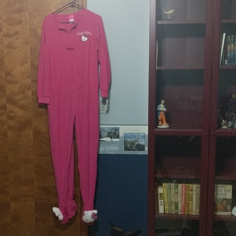 Women's Hello Kitty Footie Pajamas